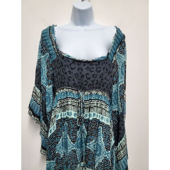 Free People Heart of Gold Mini Dress S charcoal combo - Picture 6 of 10